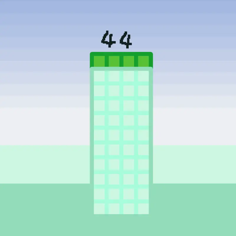 Numberblocks, Fyp, Numberblocks 44^n by @Decneptuney