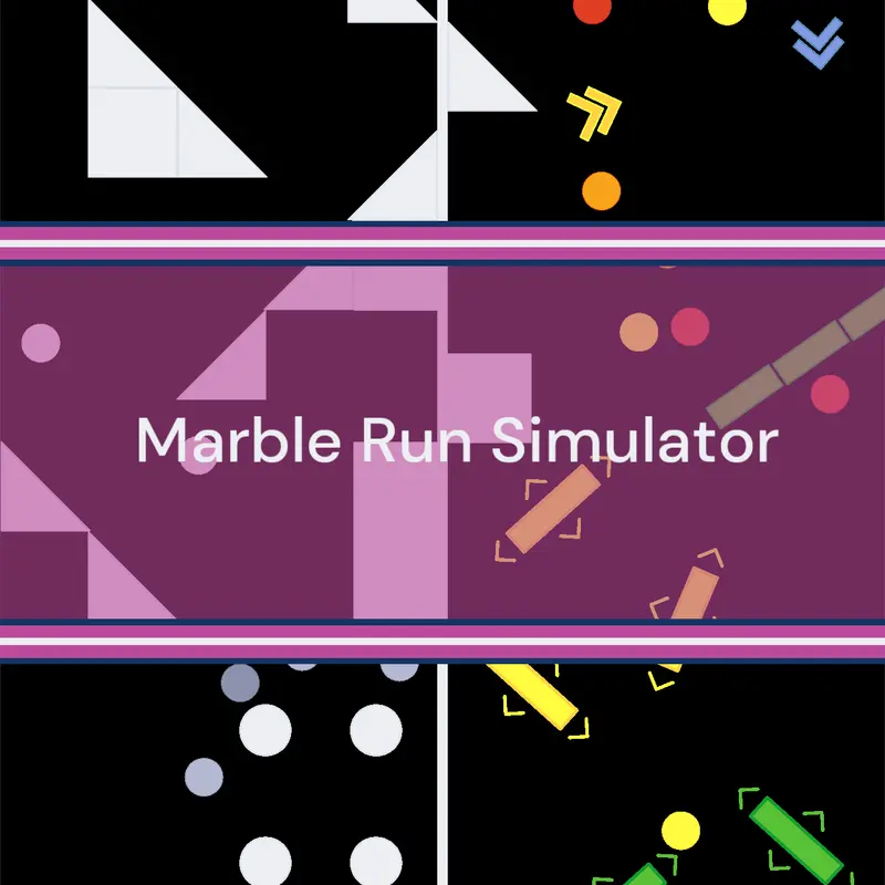 Marble Race Simulator by @apace