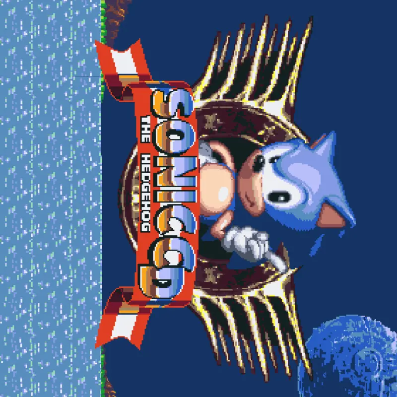 Sonic cd (title screen) by @am0gus1