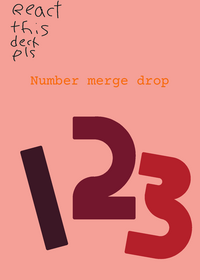 Number merge drop
