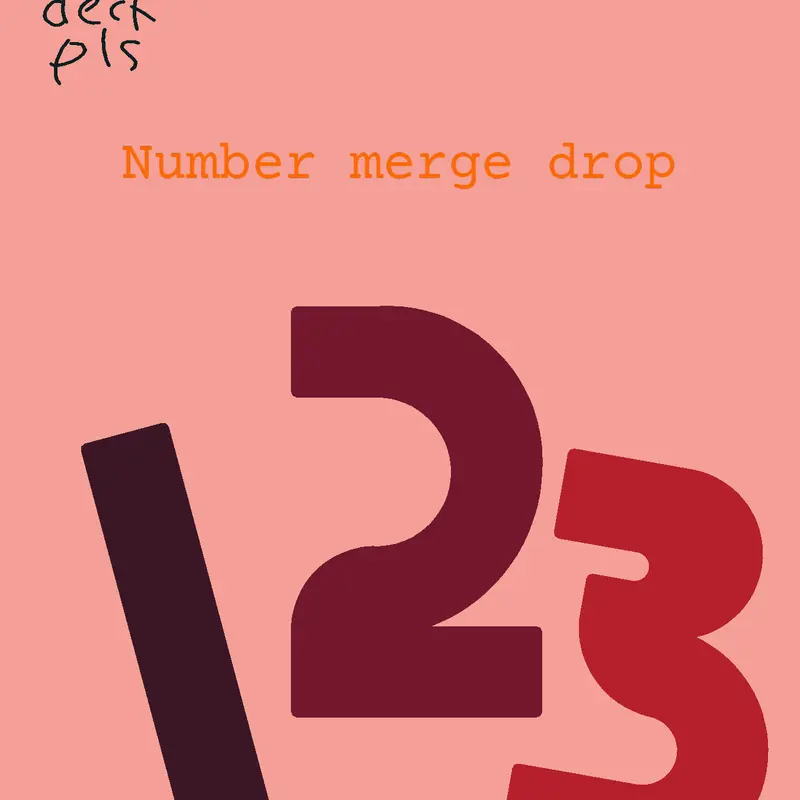 Number merge drop by @Mr_Intender