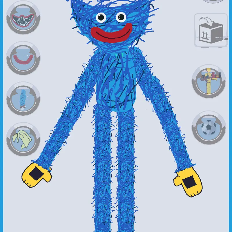 Huggy wuggy ragdoll by @Josheme