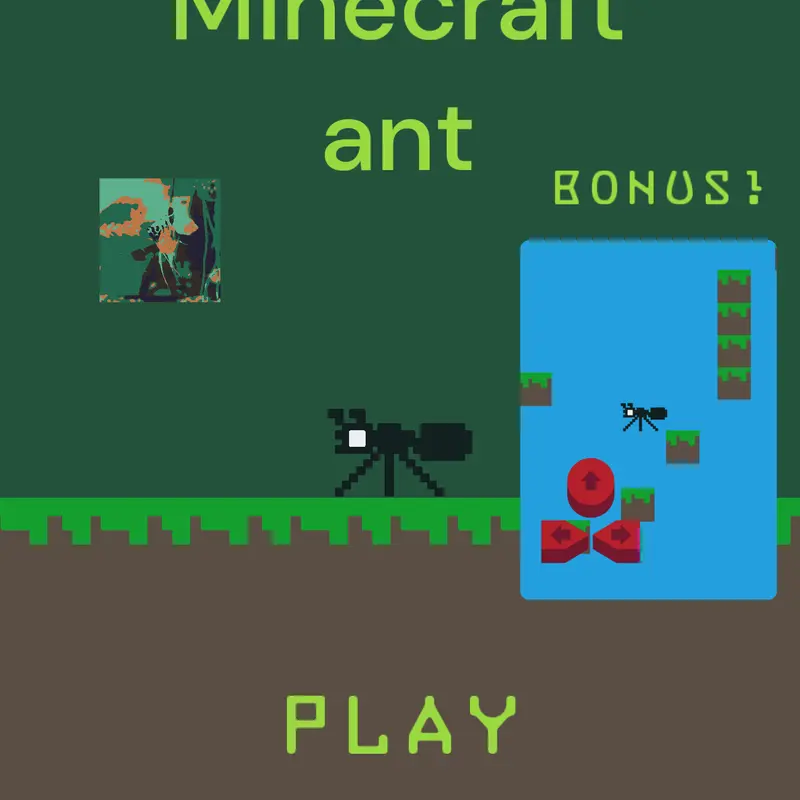 Minecraft ant by @LeonardoVasconcelos