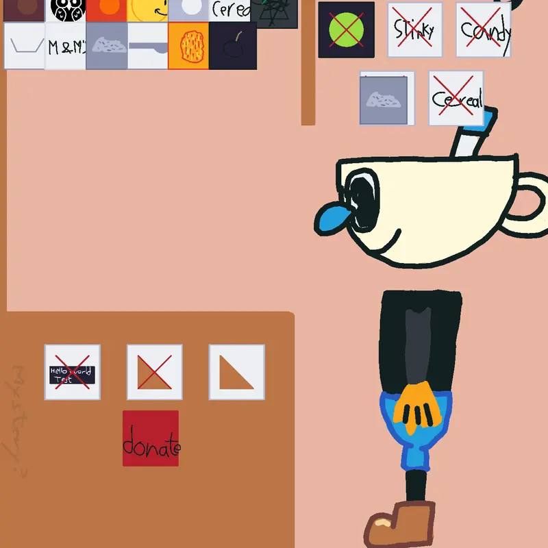 Pliz feed me (Cuphead & Mugman edition) by @crappycrab1
