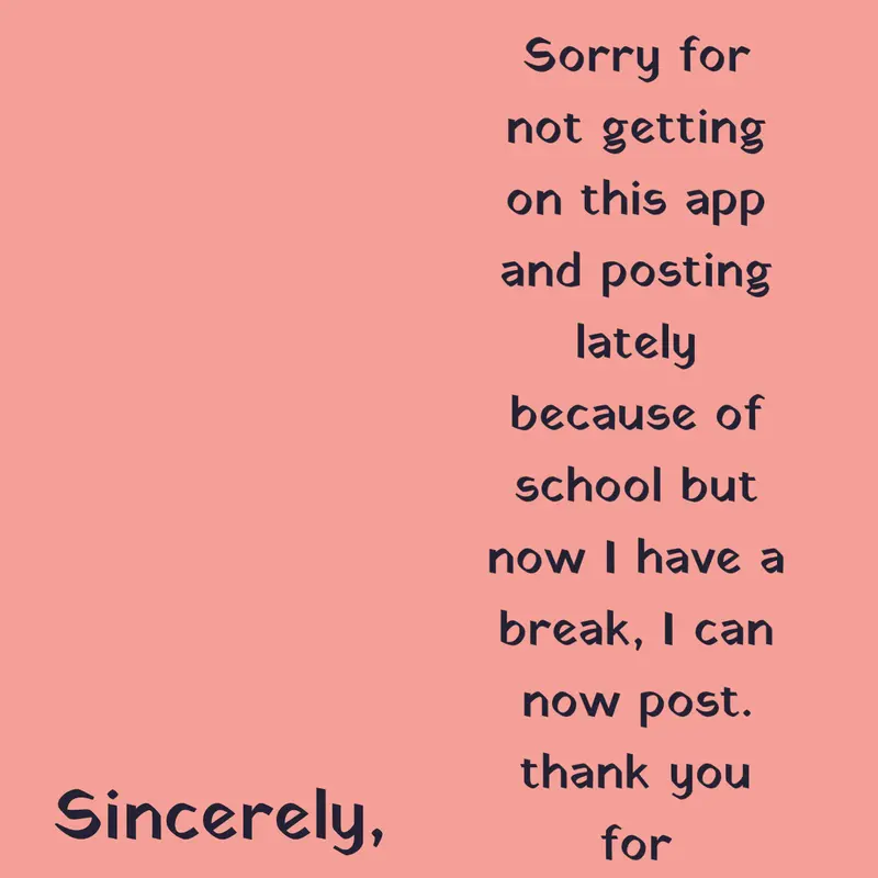 I’m very sorry for NOT posting!! by @Julian_sprinkled