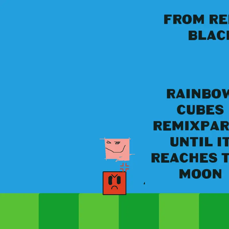Remix party of cubes red to black by @tomer3