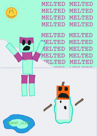 OH NO MY SNOWMAN MELTED!!!