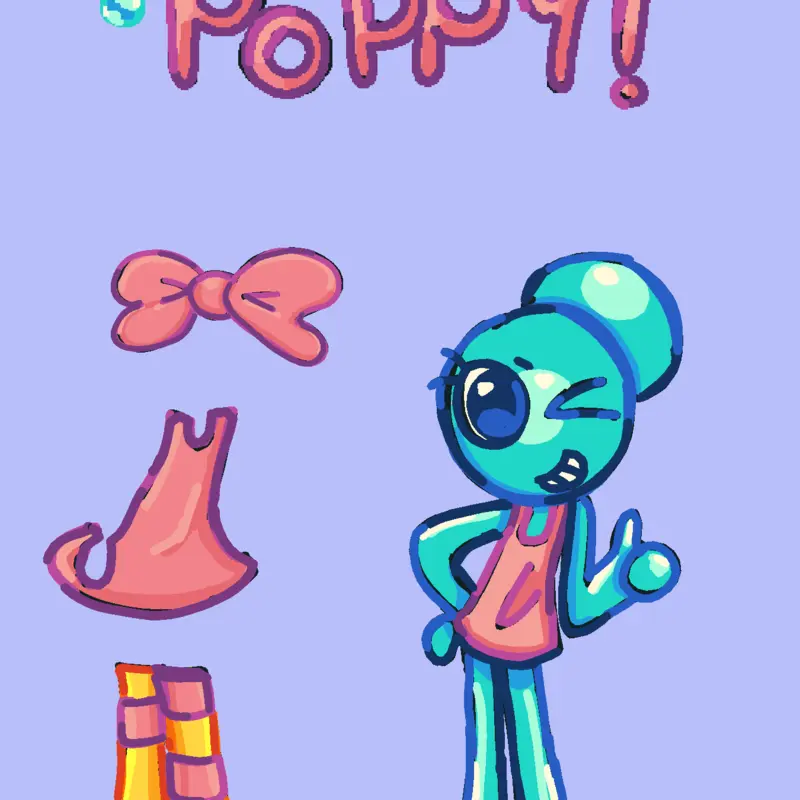 Poppy dress up! by @bonbon__