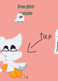 Draw ghost costume remix!!!!!