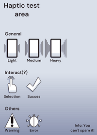 Haptic Test Area