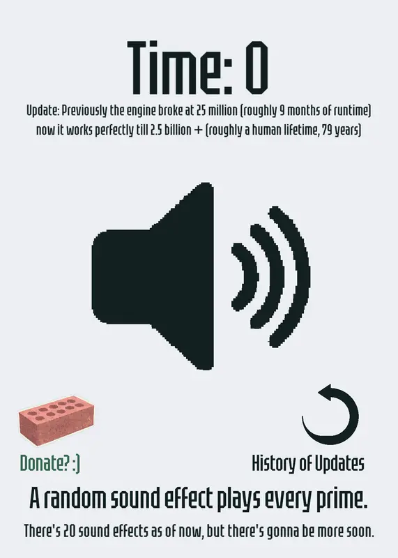 Prime Number Sound Effects by @ShowerThoughts