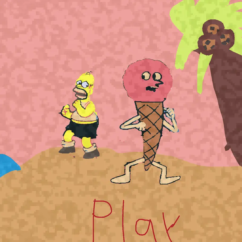 SurviveHomer & Mr ice cream by @BOBTHEFROG