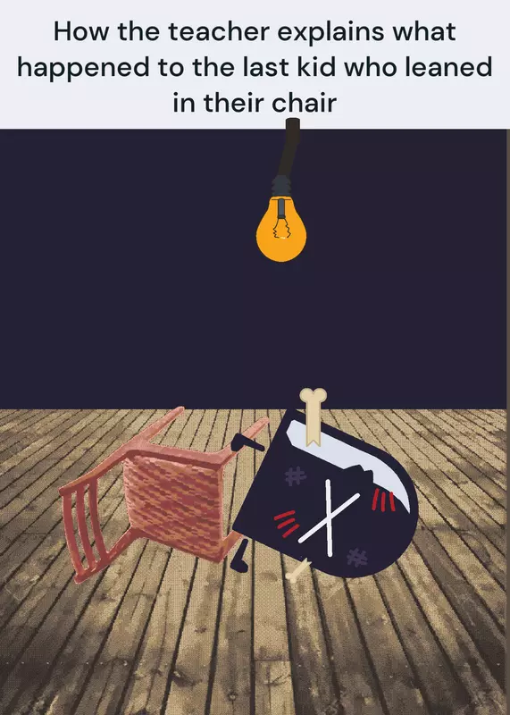 Leaning in chairs by @SerbianIdiot