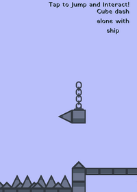 Cube dash alone with ship