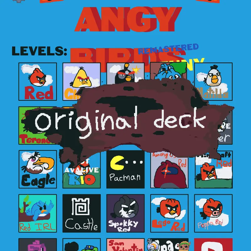 Angy Birds Remastered by @GatitoYogato_Castle