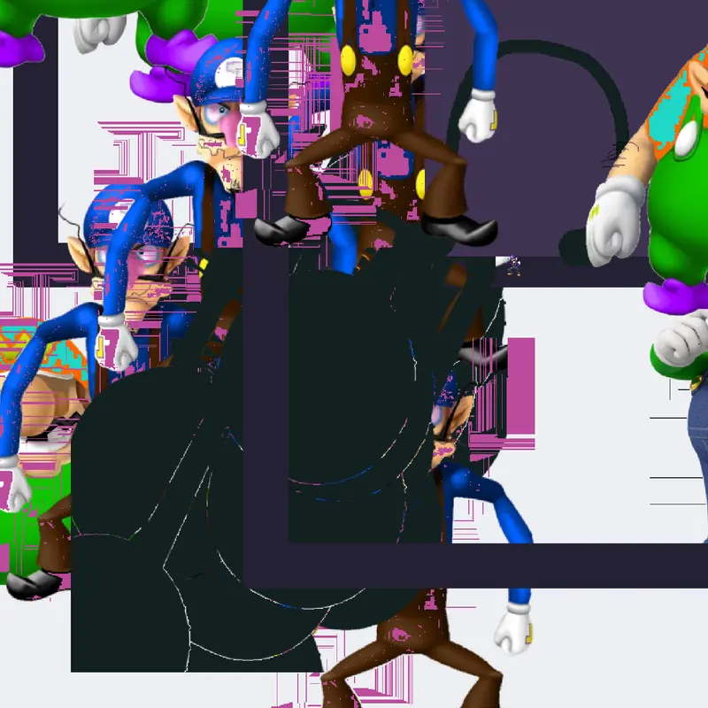Mario Luigi Wario Waluigi by @ferdinand_golding