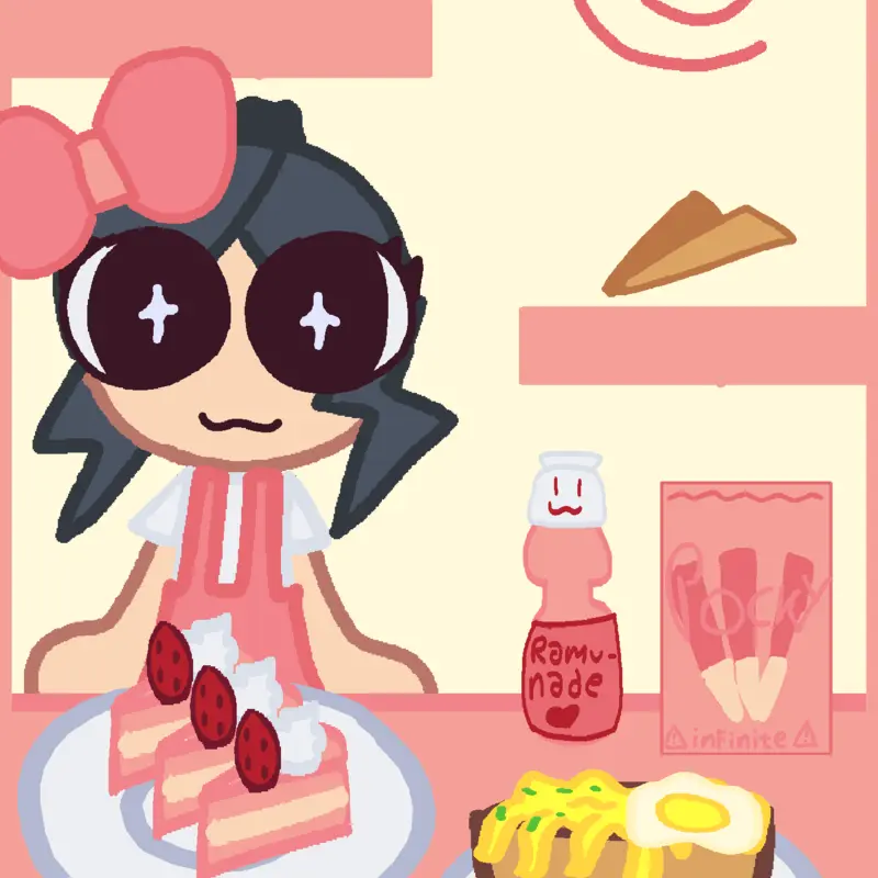 Mewzie mukbang game yayy by @MeowzRawwr