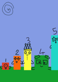 numberblocks 1 to 71 but i made 7.5 and 67.5