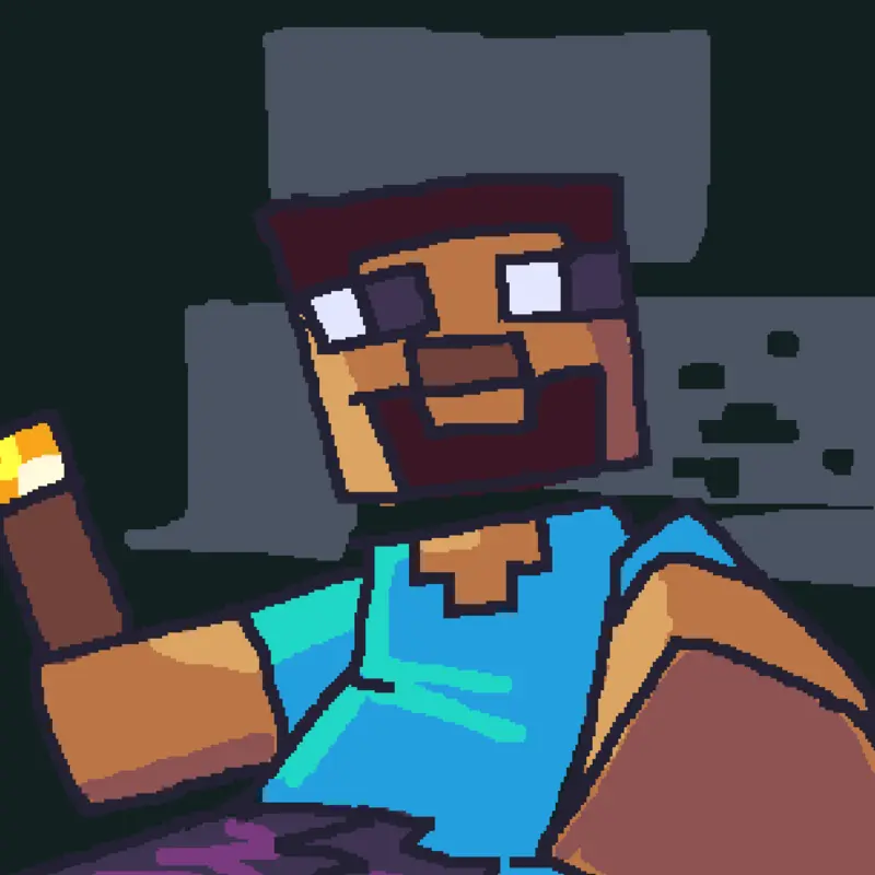 Steve art by @Epikn00b21