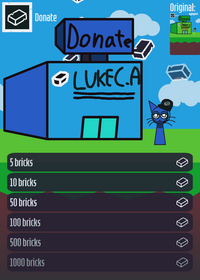 Pls donate to me🥺 i dont have any bricks