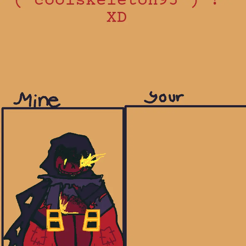 Draw your coolskeleton95 ( savior ) ck! by @dav12013