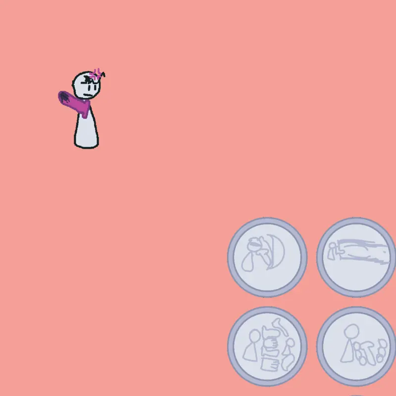 My character and idk by @bilkyj