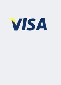 Visa logo with gravity