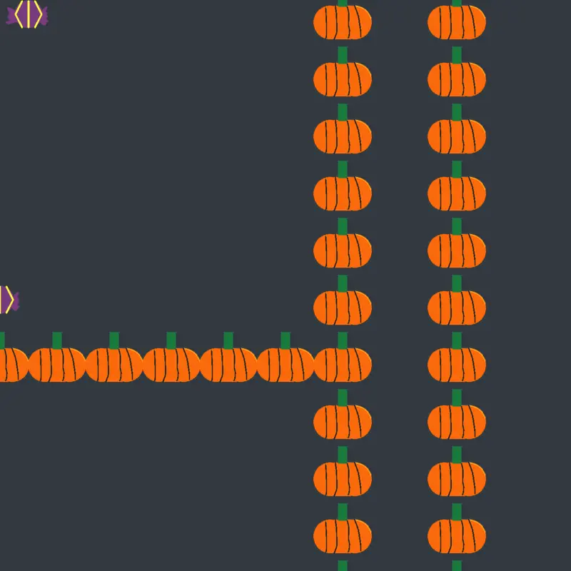 Pumpkin maze by @Tuntunideagame