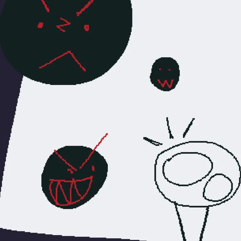 C128 vs evil ball by @C128_