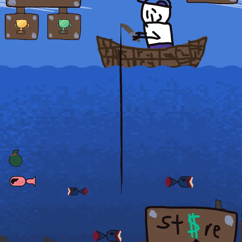 Untitled fishing game by @YeepYeepington