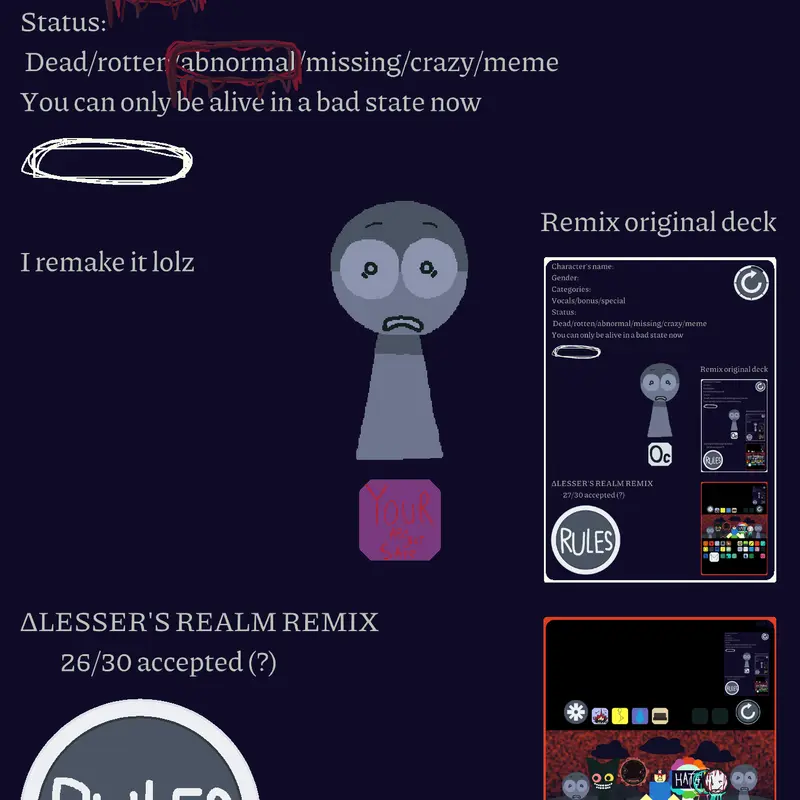 Sprunki OC durdar BUT I REMAKE IT by @Tunners_plays