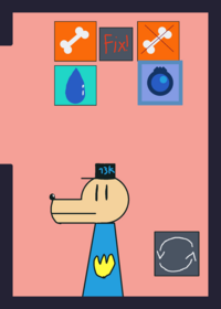 Play with dog man