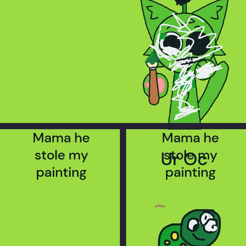 Redrawing Your Oc by @numberblocksme