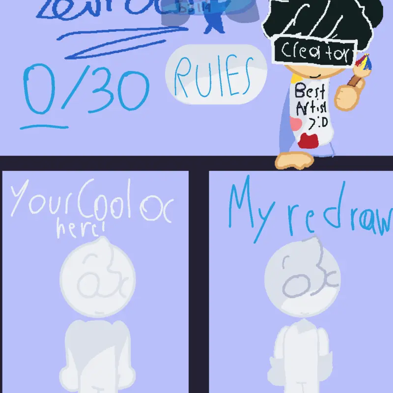 -REDRAWING YOUR OCS !!- by @Stup1d_b3ll4XD