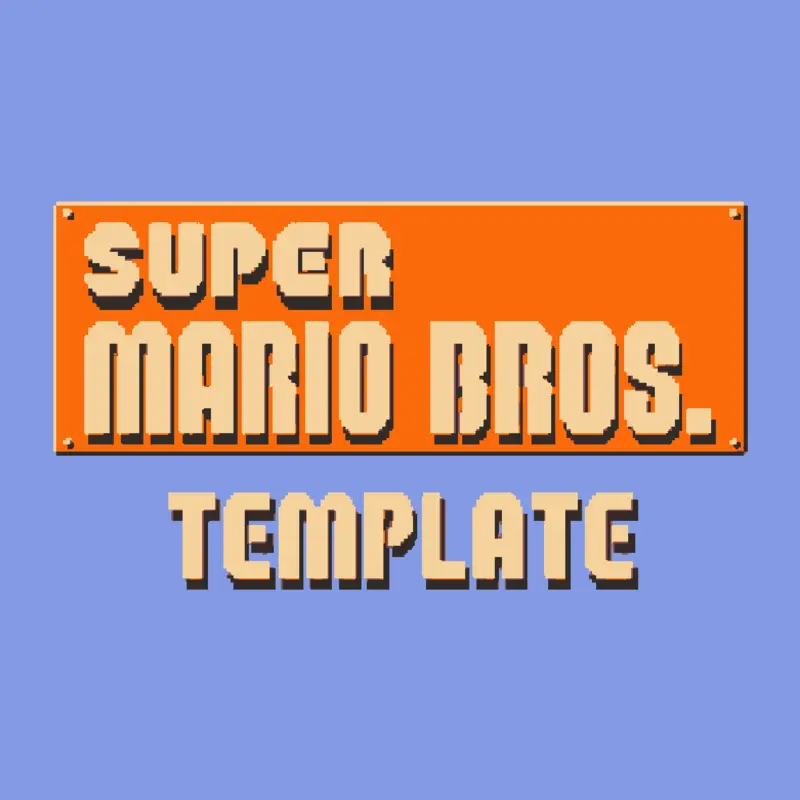 Super Mario Bros Template by @VxSnake