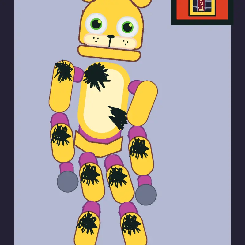 Fnaf/springbonnie/ragdoll by @MirnaLumbiSequeira