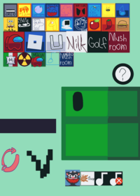 Feed the giant green cube