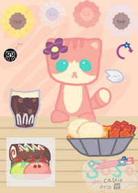 feed the cute cat