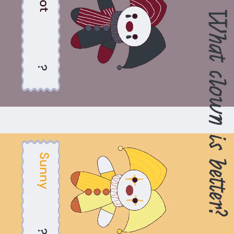 Clown poll!!!! by @StardustNemuri