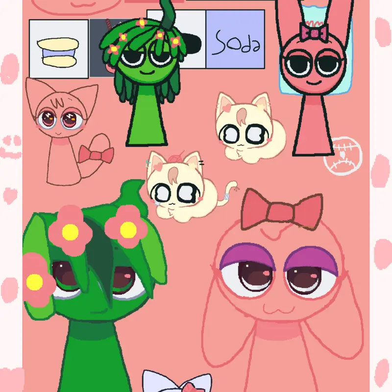 Vineria and Pinki loaf cute kawaii by @Marissa58206