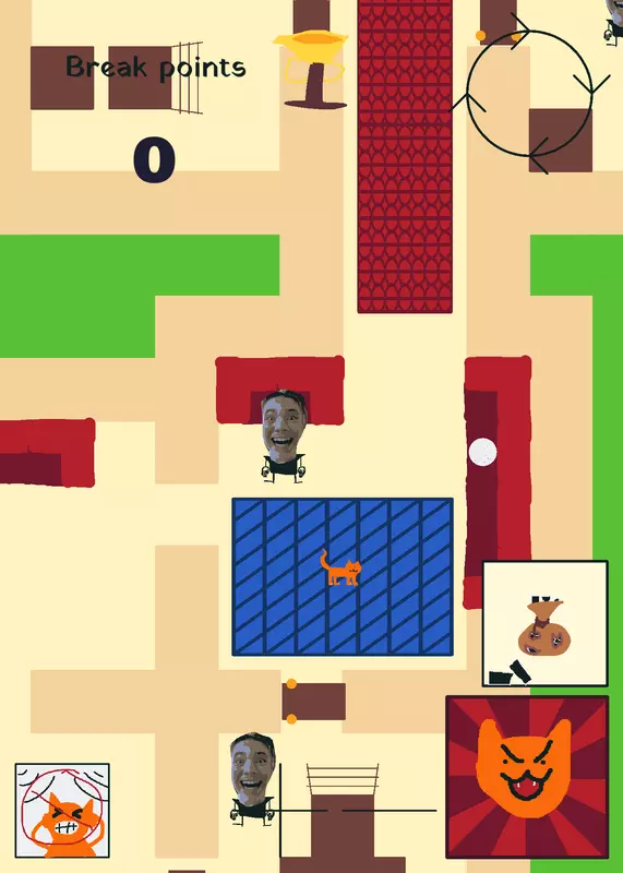 Orange cat simulator by @whereisomnimanwhereishe