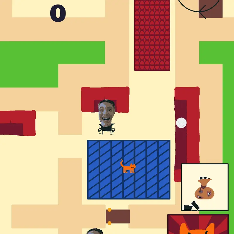 Orange cat simulator by @whereisomnimanwhereishe
