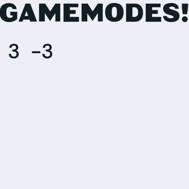Numberslop Gamemodes by @Nikola_Miljkovic
