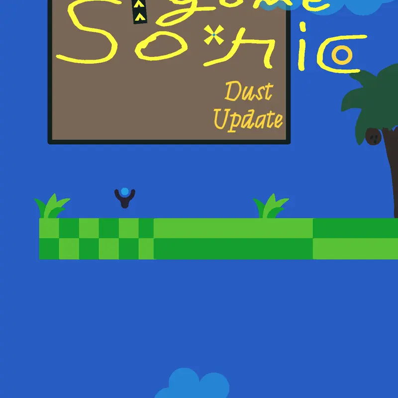 Sonic game but you are golf sand update⅔ by @shark2d