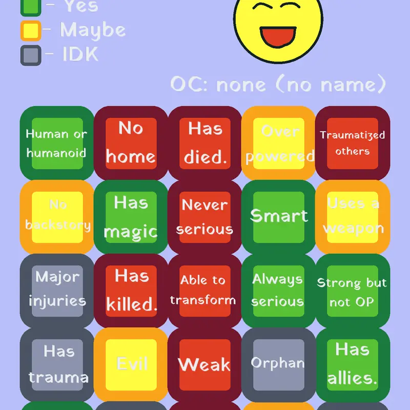 Bingo by @Kyle_2862