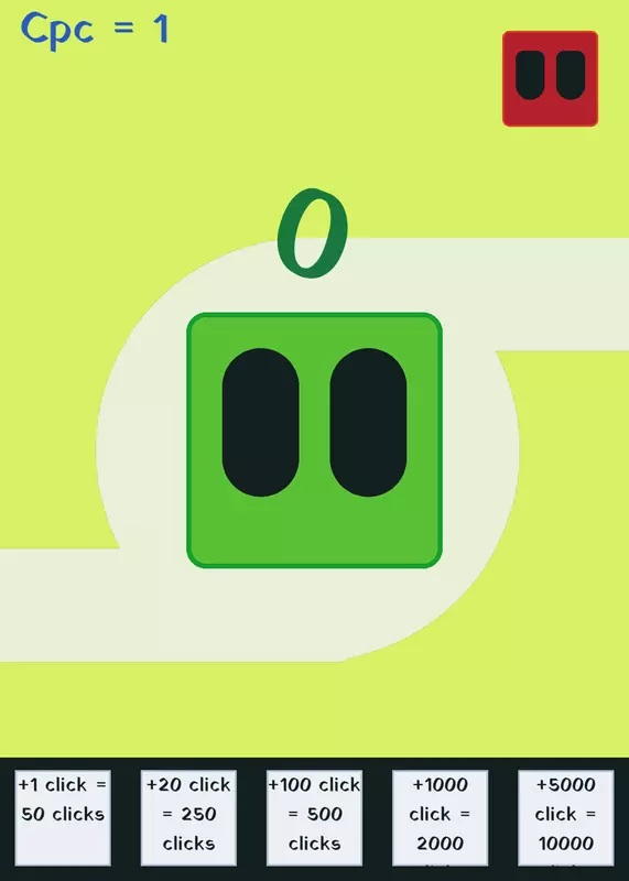 Cube clicker! by @NotHappe