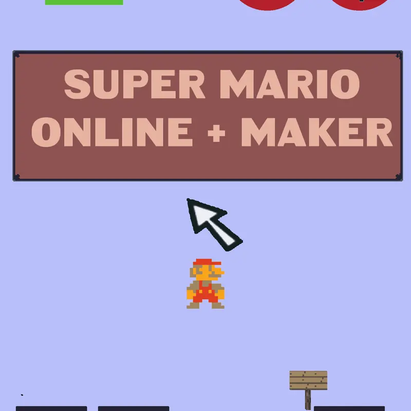 Super Mario Bros online + maker by @HowDoIPlayThisGame