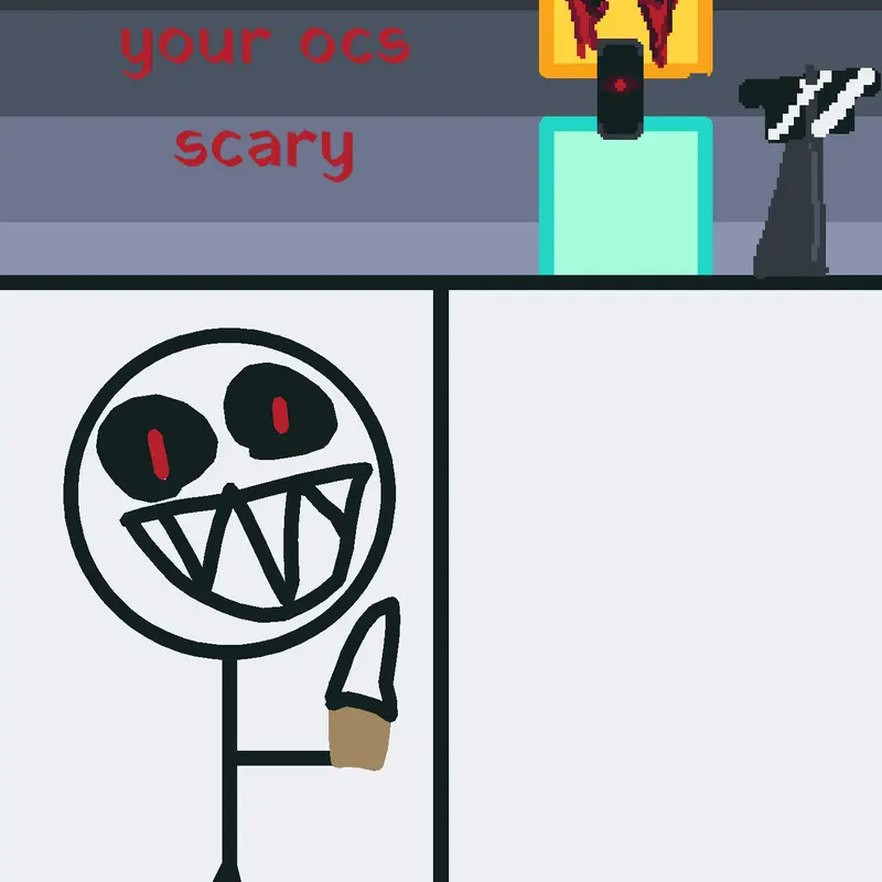Lets draw the scary stickman:) by @mustafakoc