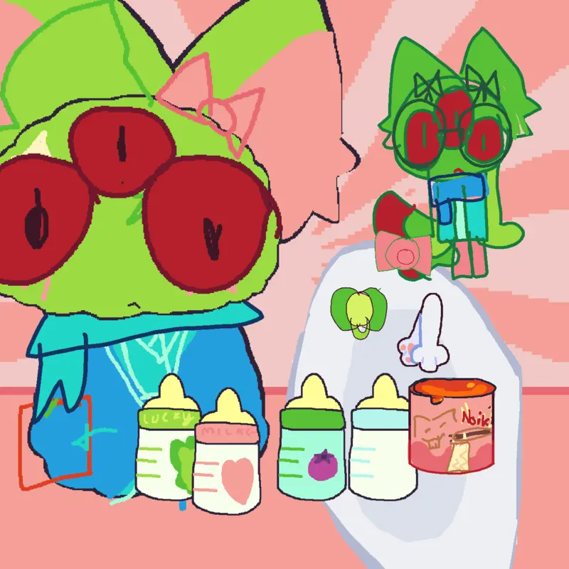 3 eye fluffy by @cacuts_greeny