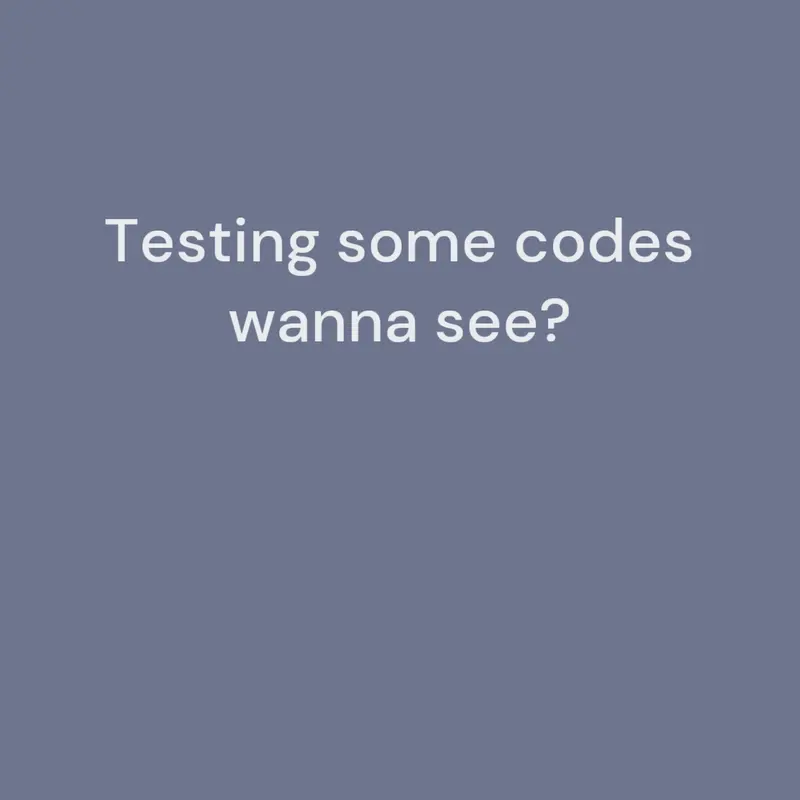 Testing some codes by @Menacingbread